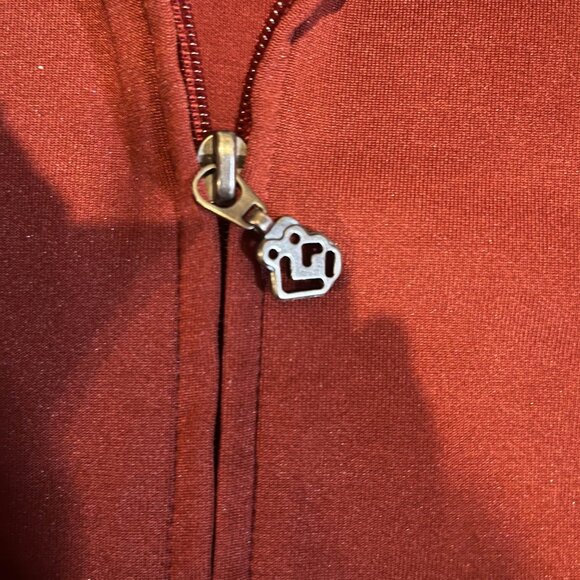 Burgundy and white vintage track jacket/sweater - Picture 5 of 5